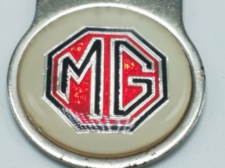 True Vintage MG Morris Garages Metal Keychain 2 1/2 