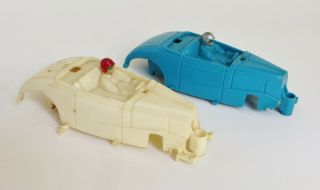 Two Vintage 1965 Eldon Toy Slot Race Car Bodies Body