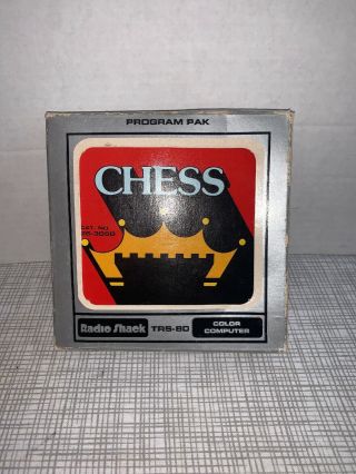 Vtg Radio Shack Chess 26 - 3050 Trs - 80 Color Computer Game Program Pak