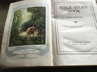 VINTAGE 1927 BIBLE STORY BOOK ELSIE EGERMEIER 6th Edition 4