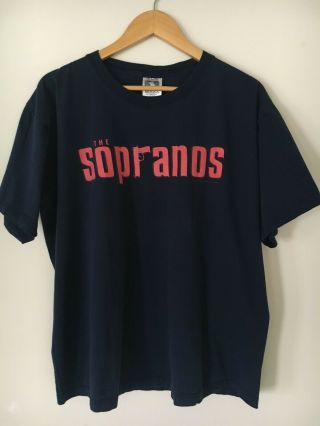 Vtg 2000 The Sopranos Tv Show Promo Tshirt Sz Xl Hbo Mafia Mob
