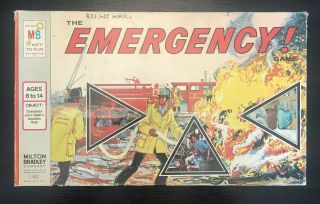 The Emergency Game Milton Bradley 1974 Tv Show Tie In Vintage Boardgame Complete