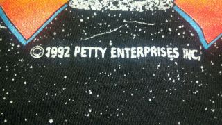 VTG 90s 1992 Richard Petty THE KING All Over Print Black Single Stitch T - Shirt L 5
