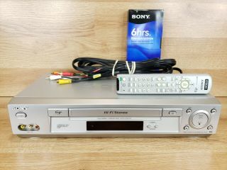 Sony Slvn700 Vhs Vcrplus,  4 Head 19 Micron Thoroughly Cleaned Great