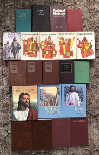 21 Assorted Seventh - Day Adventist Christian Books By Or About Ellen G White Sda