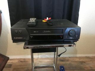 Mitsubishi Hs - U781 Vhs Vcr Player With Remote And Av Cables