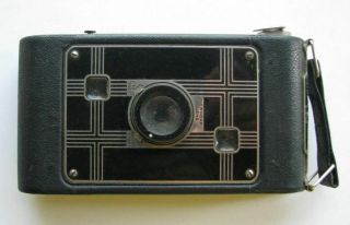 Classic 1930s Jiffy Kodak Six - 20 Series Folding Bellows Camera With Twindar Lens