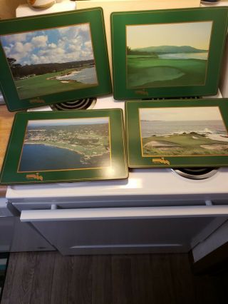 Vintage Pebble Beach Golf Links Place Mats Collectibles