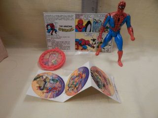 Marvel Vintage Secret Wars Spider - Man Complete Cardback Bio & Unpunched Flickers