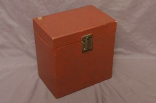 Vintage Carrying Case No Handle 45 7 " Ep Tote Box Record Vinyl 60 