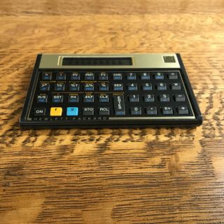 HP 12C Financial Programmable Calculator & Sleeve Case Vintage Hewlett Packard 5