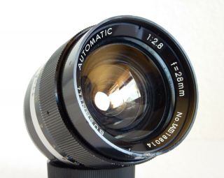 Bushnell Automatic 28mm F/2.  8 Lens For M42 Pentax Screw Mount