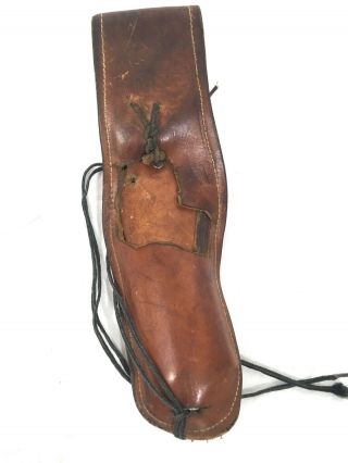 Vintage Viking Mexico Brown Leather Hand Made Leather Gun Holster A6 2