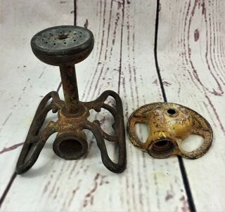 2 Vintage Cast Iron Lawn Sprinklers " Can 