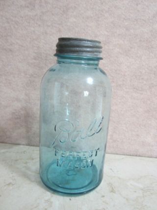 Vintage 13 Ball Perfebt Mason 1/2 Gallon Jar