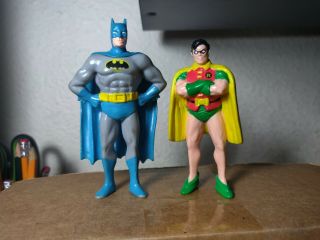 Vintage 1989 Dc Applause Batman And Robin Pvc Figures