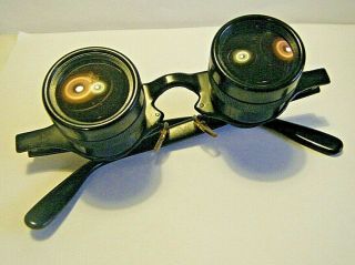 Vintage Black Sportiere Opera Glasses With Coated Lenses Japan 2.  8 X