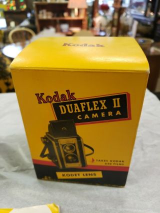 Vintage Kodak Duaflex 2 Camera with Protective Cover,  FILM,  and Box 3