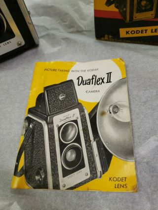 Vintage Kodak Duaflex 2 Camera with Protective Cover,  FILM,  and Box 4