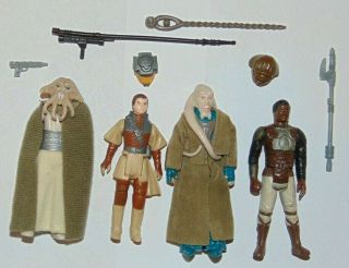 4 Vintage Star Wars Action Figures,  Rotj Jabba 