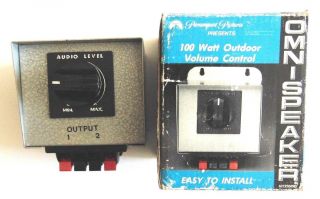 Vintage Paramount Pictures 100 Watt Outdoor Volume Control Omni Speaker