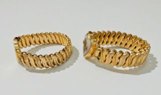 2 Vintage Gold Filled Sweetheart Bracelets H689 2