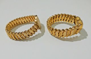 2 Vintage Gold Filled Sweetheart Bracelets H689 4