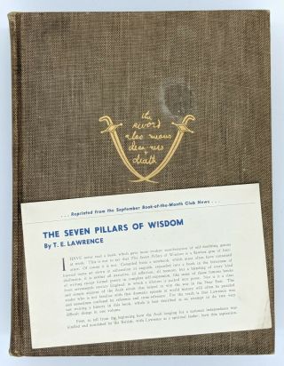1935 1st Public Ed.  Seven Pillars Of Wisdom Te Lawrence Wwi Lawrence Of Arabia