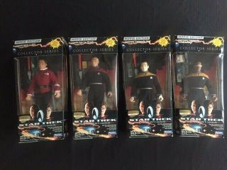 Vintage 1994 Star Trek Generations Movie Edition Set Of 4 Figures 9 " Tall