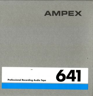 Reel - To - Reel Store: 12 Reels Ampex 641 Blank Recording Tape,