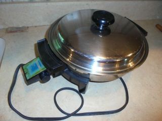 Vintage (1979) Lifetime Cookware Electric Skillet -