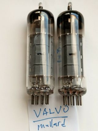 (2) Valvo Mullard El84/6bq5 Tubes Solid Getters Tv - 7b/u Strong