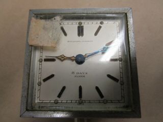 Vintage Spaulding Gorham 8 Day W Case Alarm Clock Clock Maker Repair Parts 2