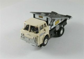 Custom Vintage Aurora T - Jet Ho Slot Car Truck Made Into Car Hauler