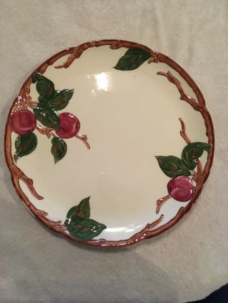 Vintage Usa Franciscan Apple Large Round 12 1/2 Inch Serving Platter Chop Plate