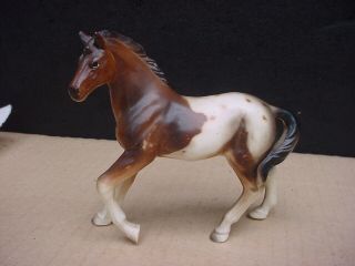 Vintage 1962 Olimco Japan Porcelain Ceramic Miniature Horse Statue Figurine
