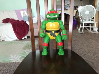 Vintage 1989 Tmnt Giant Size Raphael Figure Teenage Mutant Ninja Turtles Raph