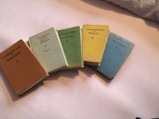 5 X The Observer’s Books - Geology,  Aircraft,  Wild Flowers,  Music & Weather 60s