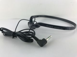 Vintage Sony Mdr - W08 L R Ultra Light Headband Headphones Black (great Sound)