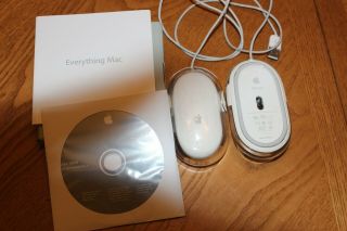 2 Vintage Apple Mouse And Mini Mac Os X Discs - With Booklets