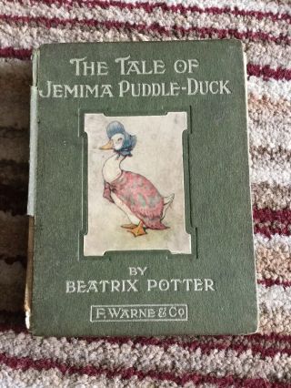 1st Edition Beatrix Potter The Tale Of Jemima Puddle - Duck