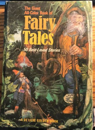The Giant All - Color Book Of Fairy Tales 50 Best - Loved Stories/jane Carruth 1971