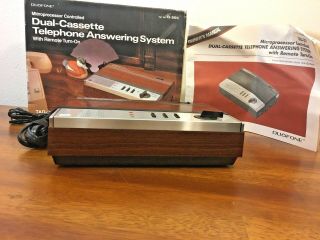 Vintage Duofone Tad - 311 Dual Cassette Telephone Answering System Cib
