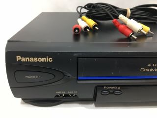 Panasonic Omnivision PV - V4022 4 - Head Recorder VHS Player VCR No Remote 2