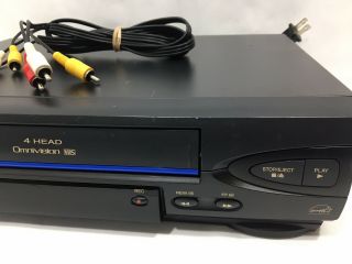 Panasonic Omnivision PV - V4022 4 - Head Recorder VHS Player VCR No Remote 3