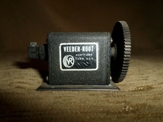 Vintage Veeder & Root 5 - Digit Mechanical Counter Smooth