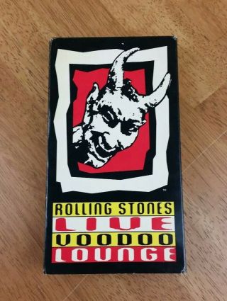 Rolling Stones: Live Voodoo Lounge Tour 94/95 Vhs Tape Official Souvenir Vtg