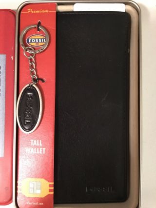 Fossil Vintage Secretary Wallet In Collectable Tin Box