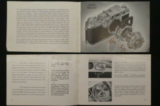 9 x Assorted Vintage Leica Camera Manuals & Info Booklets in English & French 3