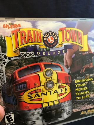 Vintage LIONEL TRAIN TOWN DELUXE Sierra 2000 PC Game Computer Model 3D Ultra 2